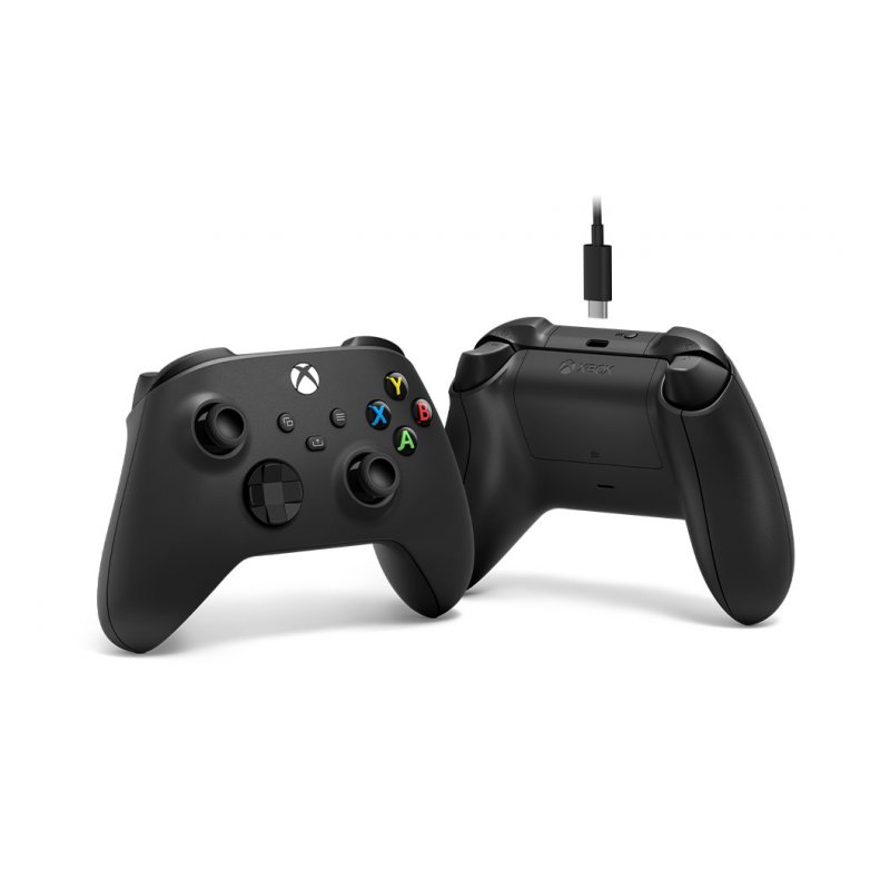 Microsoft Xbox Wireless Controller + USB-C Cable Black Gamepad Analogue / Digital PC, Xbox One, Xbox One S, Xbox One X, 