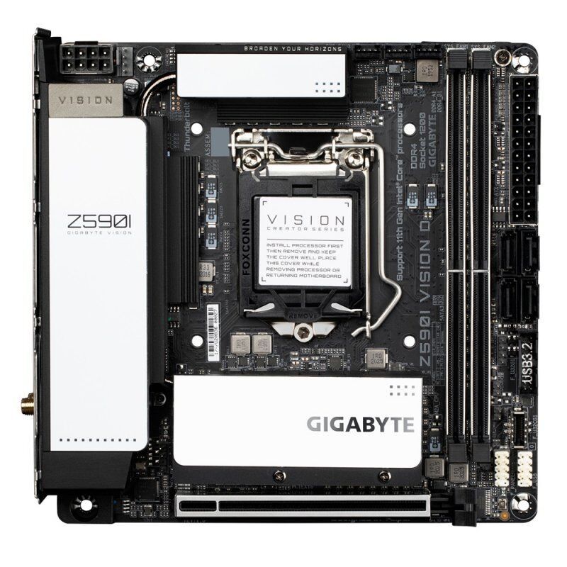 MB GBT Intel 1200 Z590I VISION D