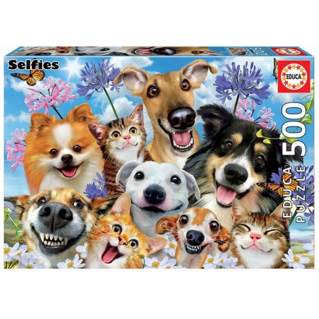 Educa Fun in the sun selfie Jeu de puzzle 500 pièce(s) Animaux
