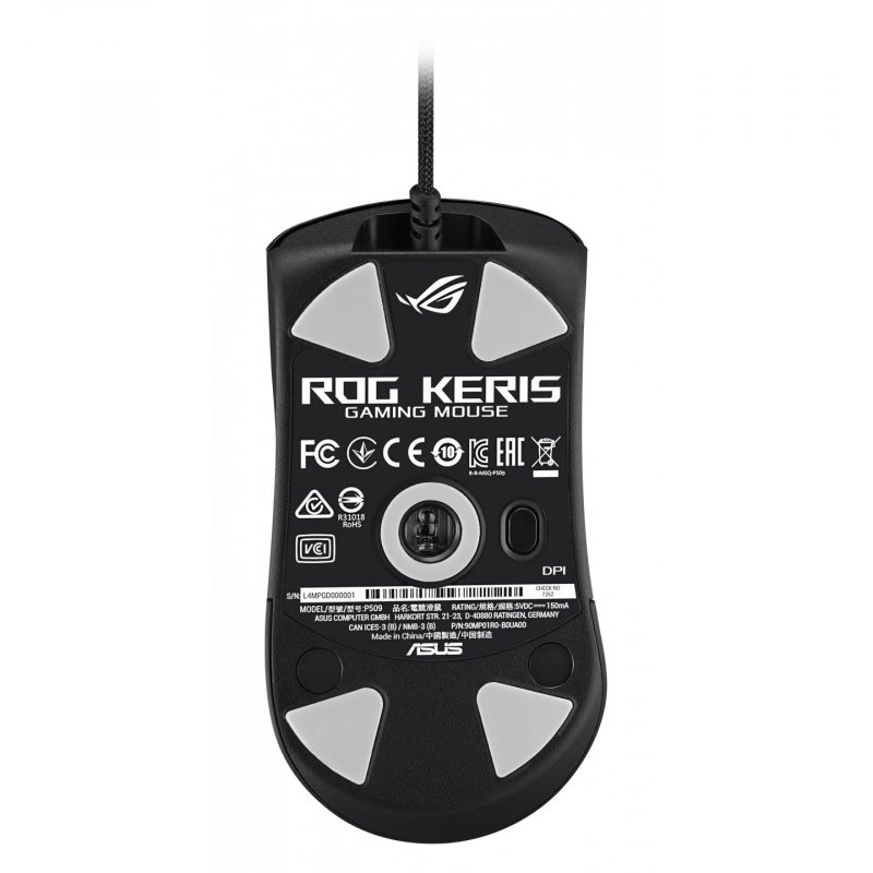 ASUS ROG Keris mouse Right-hand RF Wireless + USB Type-A 16000 DPI