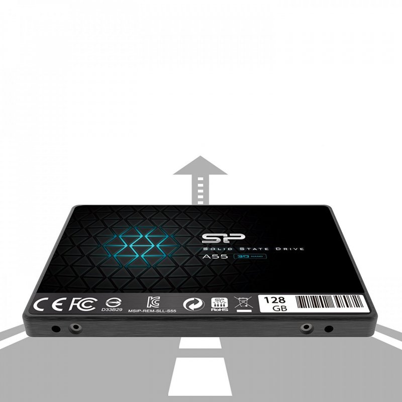 Disque Dur SSD Silicon Power compatible Ace A55 - 128Go S-ATA