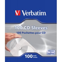 Verbatim Pack de 100 pochettes CD (Papier)