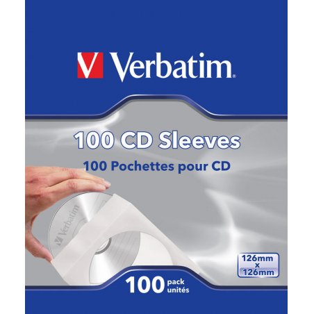 Verbatim Pack de 100 pochettes CD (Papier)