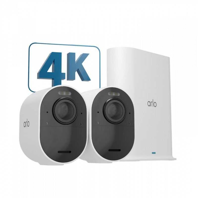 Arlo Ultra 2 Spotlight Caméra, Pack de 2 caméras