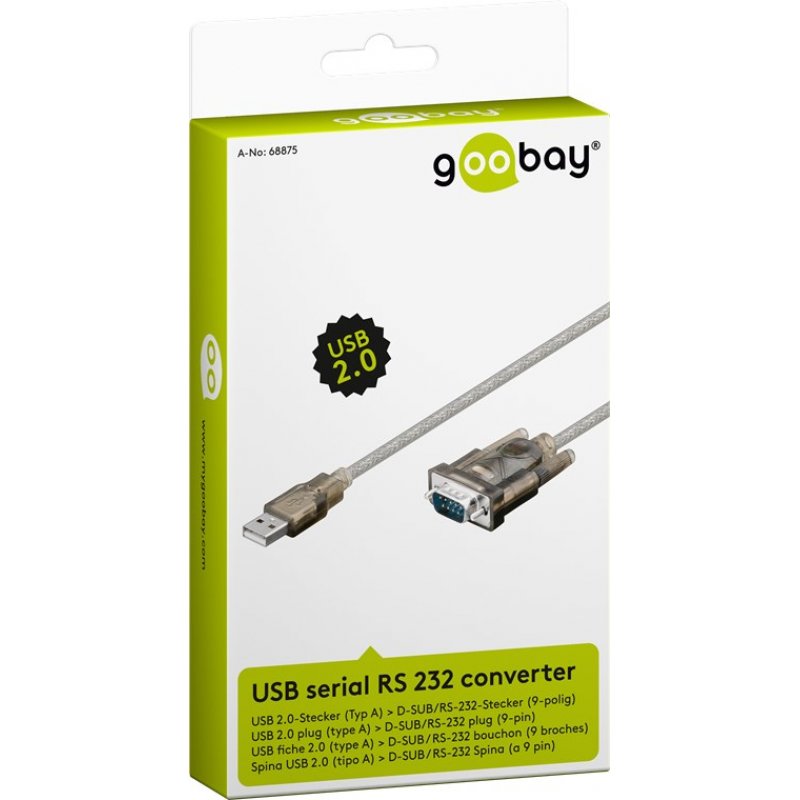 Adaptateur USB vers Série Goobay compatible
