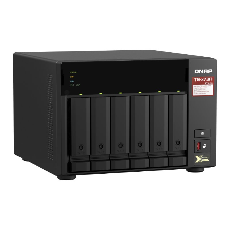 QNAP TS-673A NAS Tower Ethernet/LAN Noir V1500B