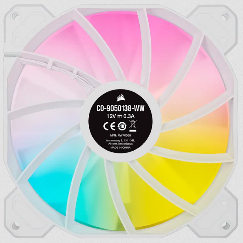Corsair SP140 RGB ELITE Computer case Fan 14 cm White 1 pc(s)