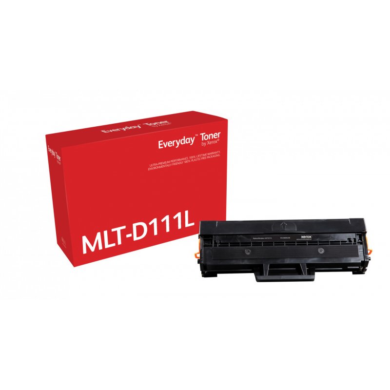 Everyday Black Toner compatible with Samsung MLT-D111L, High Yield