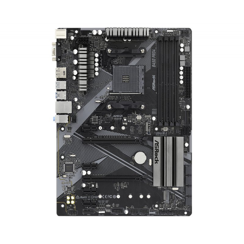 Asrock B450 Pro4 R2.0 AMD B450 Emplacement AM4 ATX