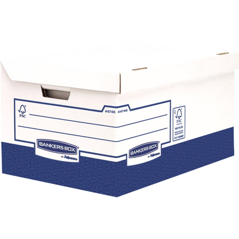 Fellowes 4474601 storage box Rectangular Paper Blue, White