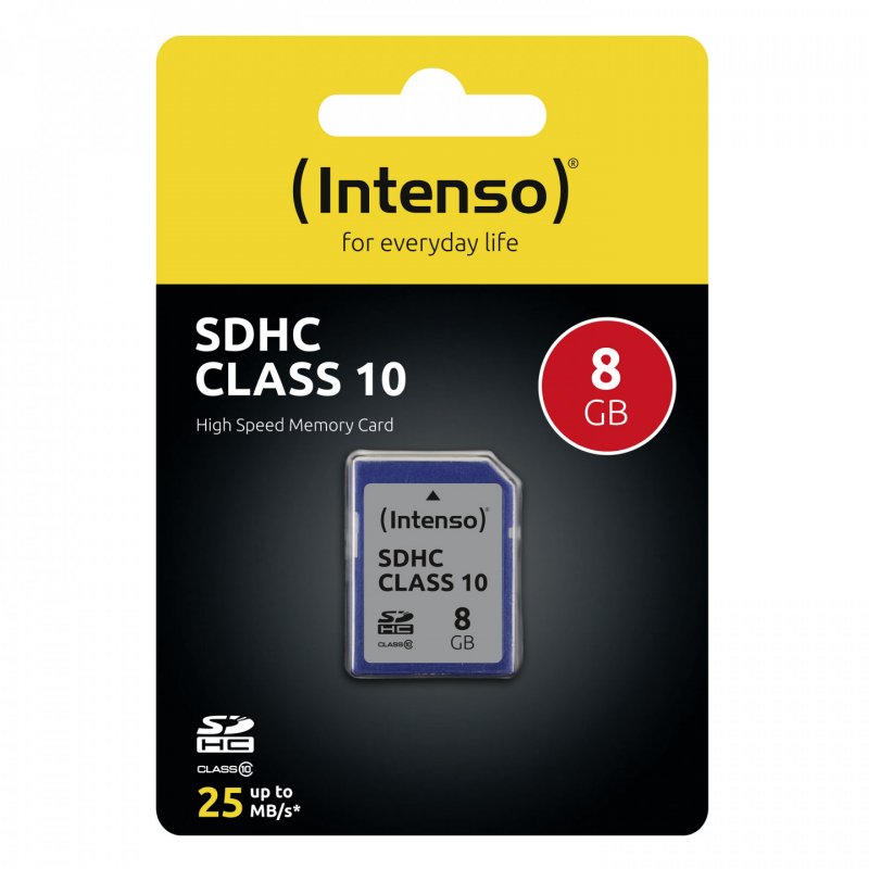Intenso 3411460 memory card 8 GB SDHC Class 10