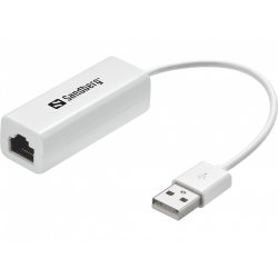 Adapter USB (ST)  Ethernet (BU) 100Mbps Sandberg White
