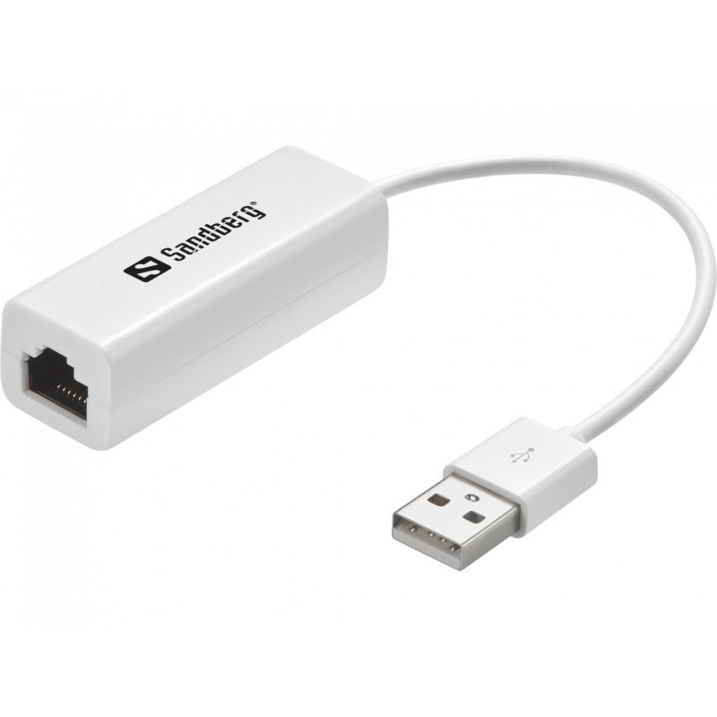 Adapter USB (ST)  Ethernet (BU) 100Mbps Sandberg White
