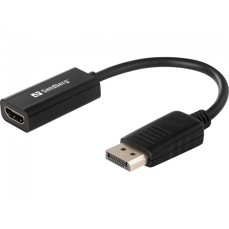 Adapter DisplayPort (ST)  HDMI (BU) Sandberg Black