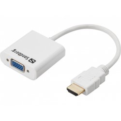 Adapter HDMI (ST)  VGA (BU) Sandberg White