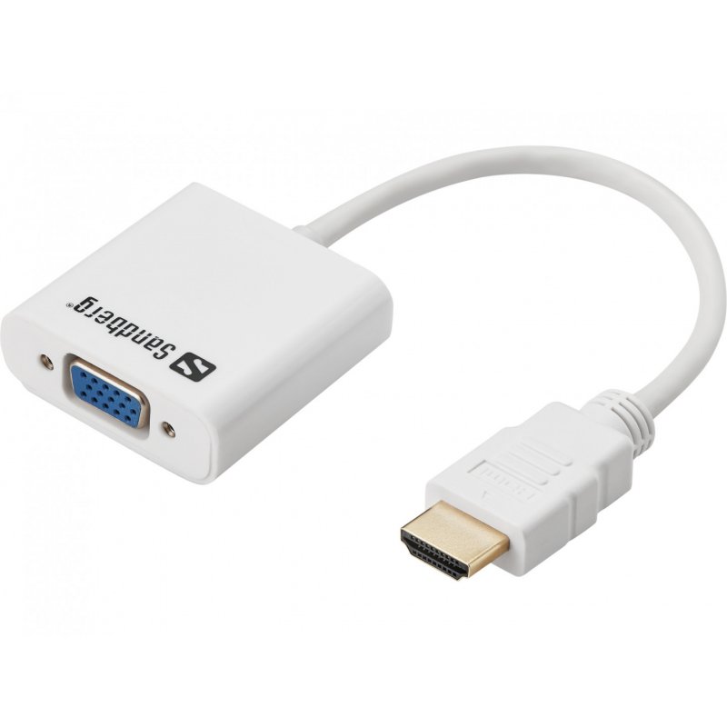Adapter HDMI (ST)  VGA (BU) Sandberg White