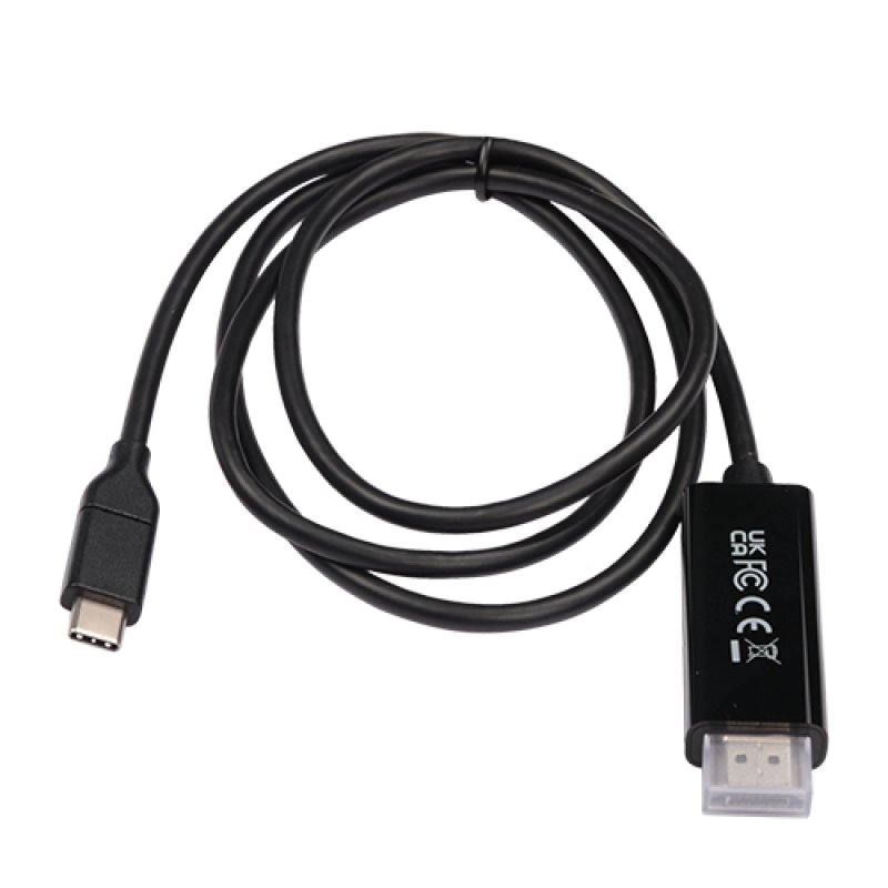 USB-C TO HDMI CABLE 1M BLACK BLACK USB-C VIDEO CABLE