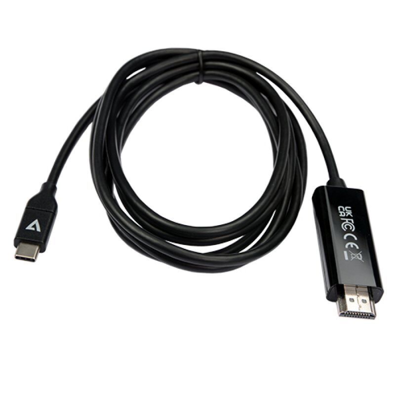V7 V7UCHDMI-2M video cable adapter USB Type-C HDMI Black