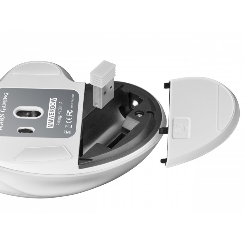 Mars Gaming MMWERGO Wireless Mouse Ergonomic White