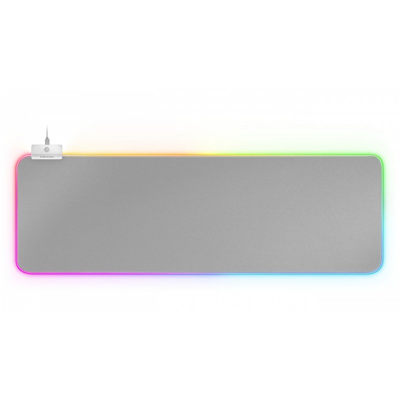 Mars Gaming MMPRGB2S tapis de souris Tapis de souris de jeu Argent, Blanc