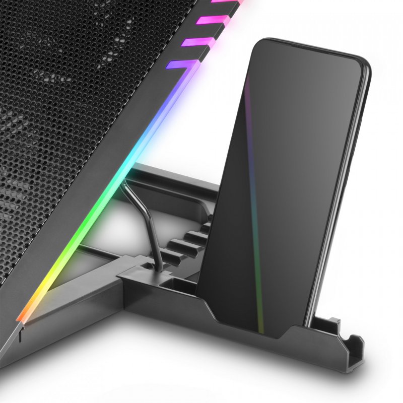 Support ventilé Mars Gaming compatible MNBC5 17,3"max (Noir)