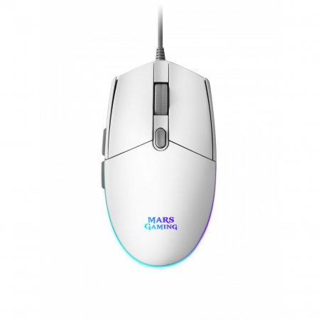 Souris filaire Gamer Mars Gaming compatible MMG W RGB (Blanc)