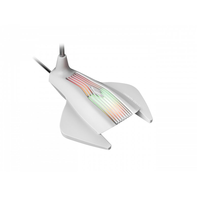 Microphone sur pied Mars Gaming compatible MMICW RGB (Blanc)