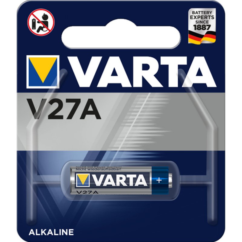 Pile Alcaline Varta compatible type V27A 12V (LR27)