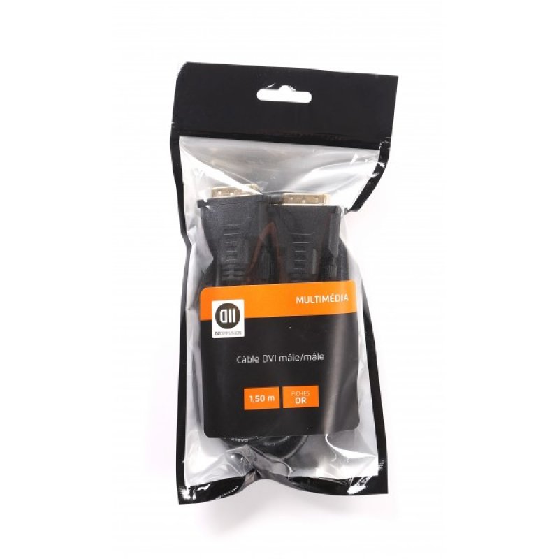 D2 Diffusion D2DVIDVI150SACH câble DVI 1,5 m DVI-I Noir
