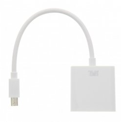 Adaptateur Goobay compatible DisplayPort mâle vers VGA femelle (Blanc)