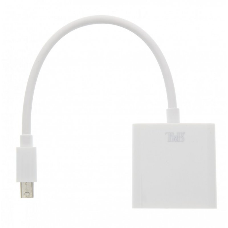 Adaptateur Goobay compatible DisplayPort mâle vers VGA femelle (Blanc)