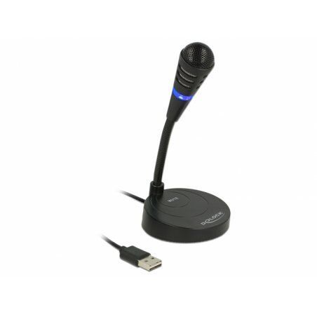 DeLOCK 65868 microphone Noir Microphone de PC