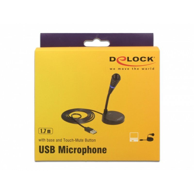 DeLOCK 65868 microphone Black PC microphone