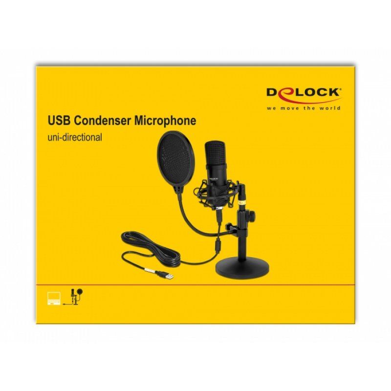 Broadcast Delock compatible Professionelles USB Kondensator Mikrofon Set für Podcasting und Gaming
