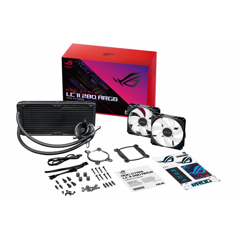 ASUS ROG STRIX LC II 280 ARGB Processor All-in-one liquid cooler 14 cm Black 1 pc(s)