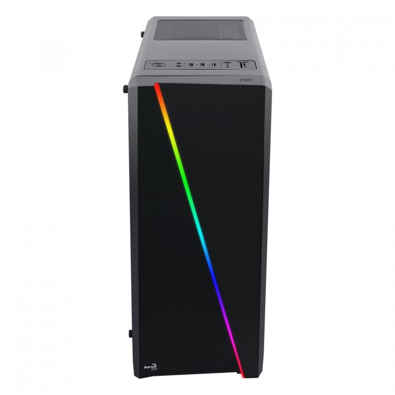 Boitier Moyen Tour ATX AeroCool compatible Cylon RGB avec panneau vitré (Noir)