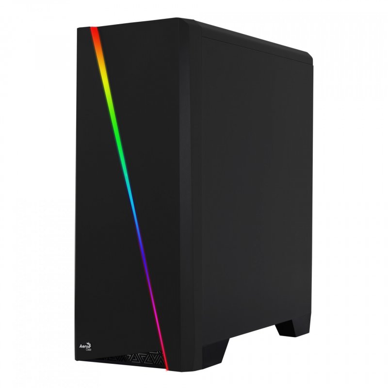Boitier Moyen Tour ATX AeroCool compatible Cylon RGB avec panneau vitré (Noir)