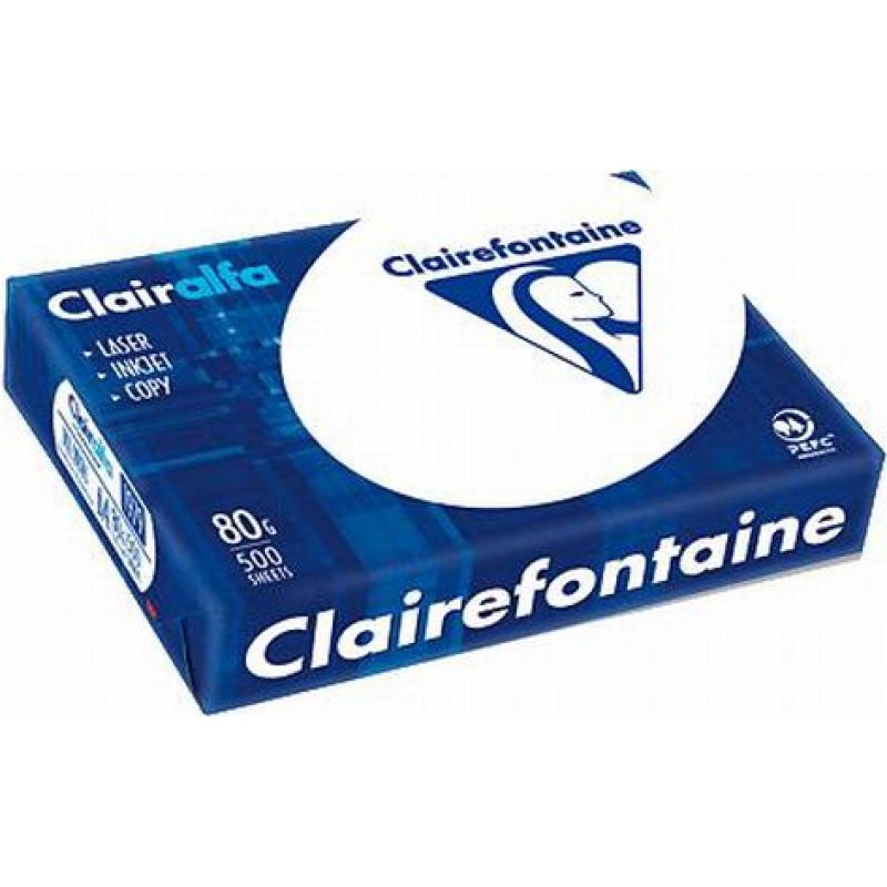 Clairefontaine A4 80g 500 sht papier jet d'encre Blanc