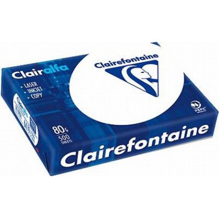 Clairefontaine A4 80g 500 sht papier jet d'encre Blanc