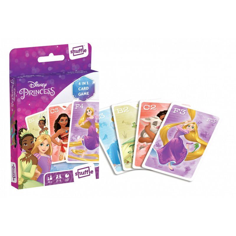 DISNEY PRINCESS - Jeu de cartes 4 en 1