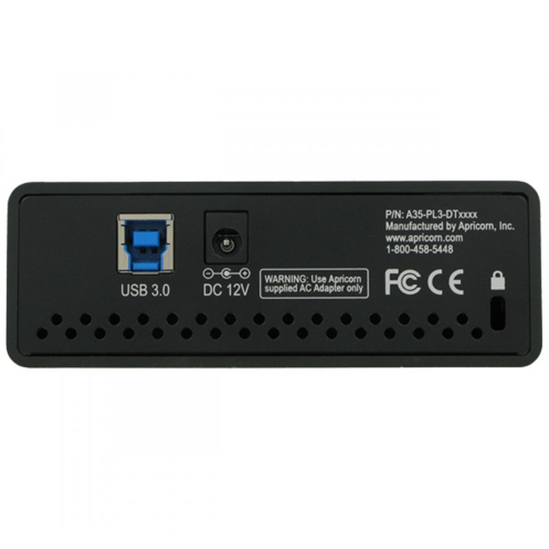 Apricorn Aegis Padlock DT external hard drive 12 TB Black