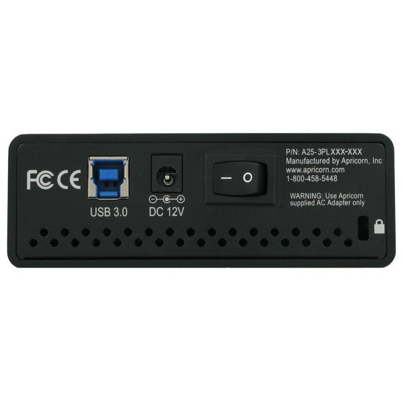 Apricorn Aegis Padlock DT external hard drive 6 TB Black