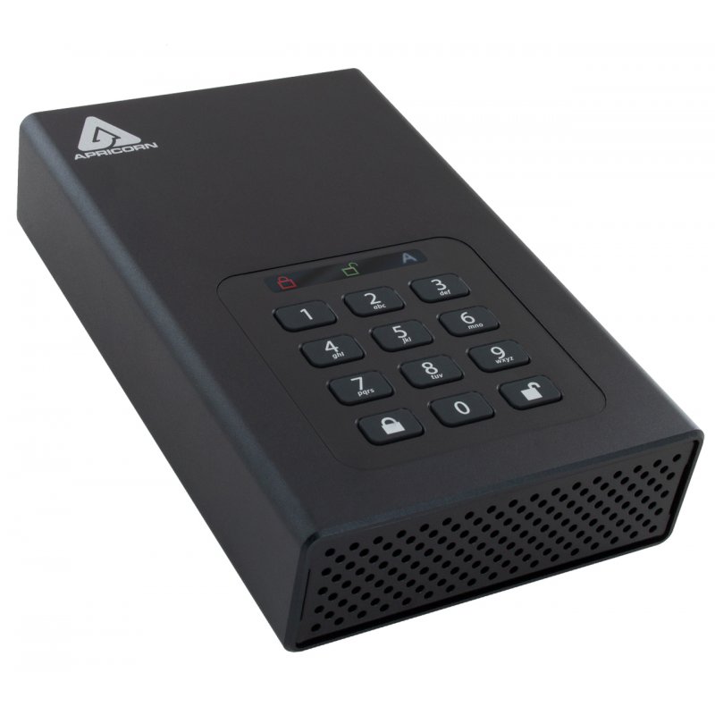 Apricorn Aegis Padlock DT disque dur externe 4 To Noir