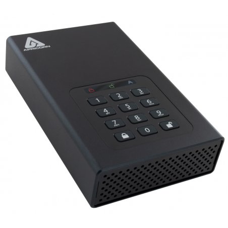 Apricorn Aegis Padlock DT external hard drive 4 TB Black