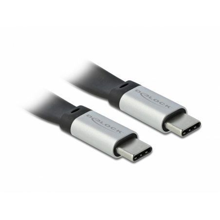 DeLOCK 85926 USB cable 0.22 m USB 3.2 Gen 2 (3.1 Gen 2) USB C Black, Silver