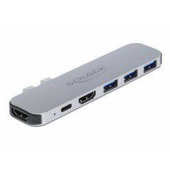 DeLOCK 87753 notebook dock/port replicator Docking Grey
