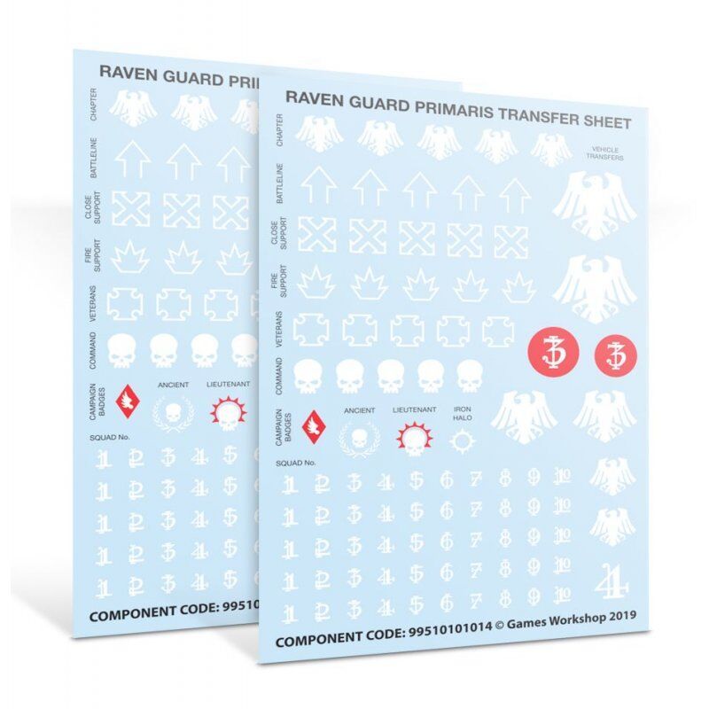 Warhammer 40k - Raven Guard Primaris Upgrades & Transfers