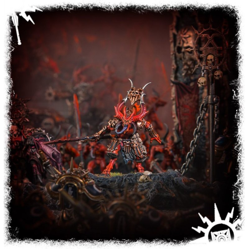 Warhammer AoS & 40k - Daemons Of Khorne Bloodmaster, Herald of Khorne