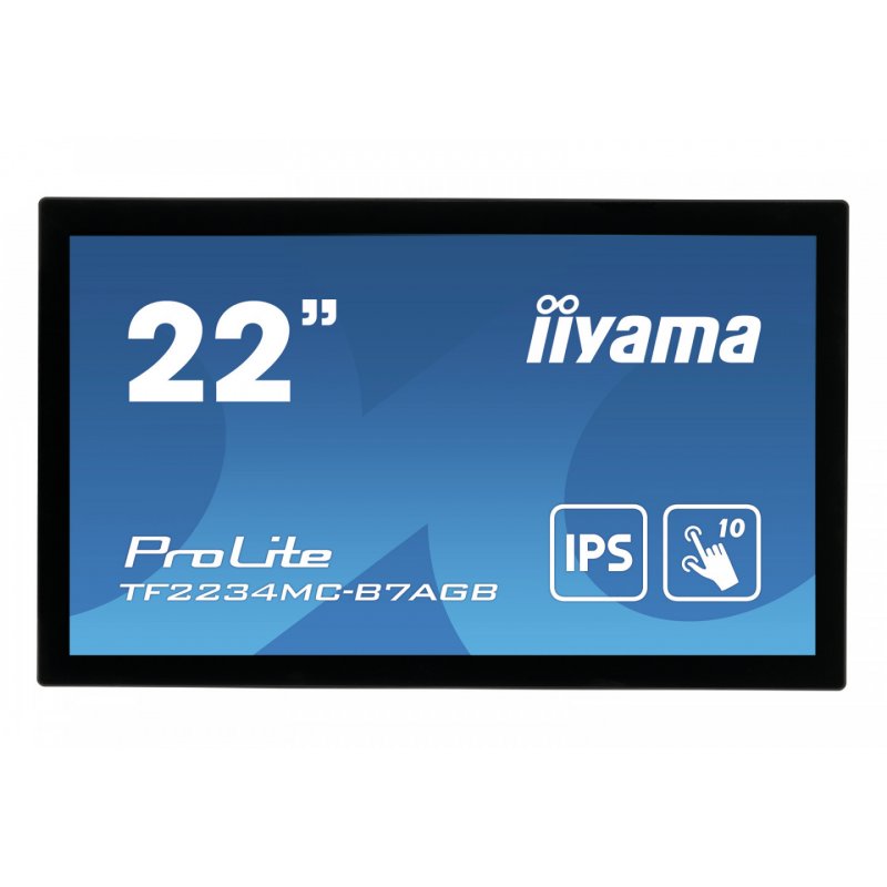iiyama ProLite TF2234MC-B7AGB computer monitor 54.6 cm (21.5") 1920 x 1080 pixels Full HD LED Touchscreen Multi-user Bla