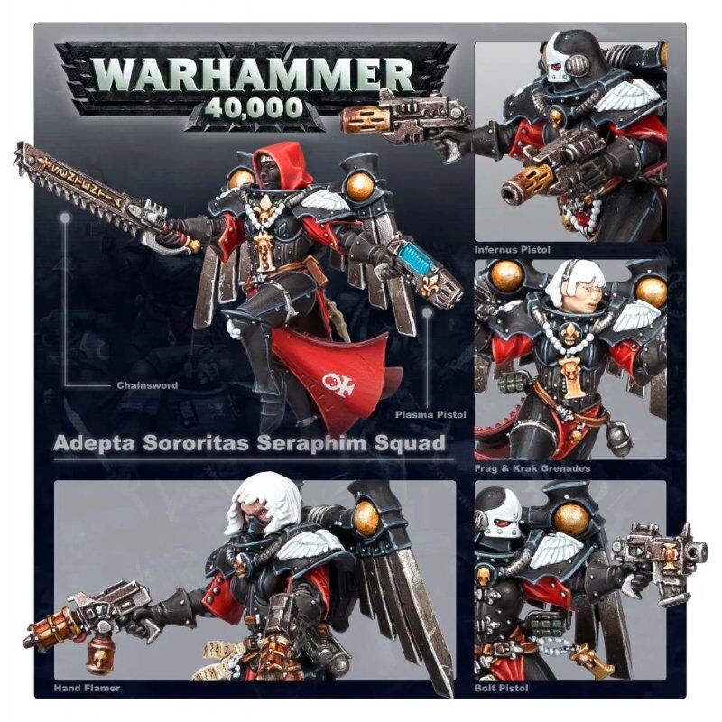 STOCK5 - Warhammer 40k - Adepta Sororitas Seraphim Squad